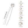 18 Pcs Wedding Bridal Pearl Hair Clips Hairpins U Shaped Pearl Hair Pins view 2