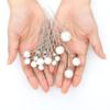 18 Pcs Wedding Bridal Pearl Hair Clips Hairpins U Shaped Pearl Hair Pins view 3