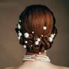 18 Pcs Wedding Bridal Pearl Hair Clips Hairpins U Shaped Pearl Hair Pins view 4