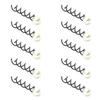 10 Pcs Pearl Spiral Hair Pins Wedding Bridal Swirl Hair Twists Coils Hair Clips Metal Spiral Twist Hairpins view 1