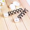10 Pcs Pearl Spiral Hair Pins Wedding Bridal Swirl Hair Twists Coils Hair Clips Metal Spiral Twist Hairpins view 2