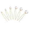 18 Pcs Wedding Bridal Pearl Hair Clips Hairpins U Shaped Pearl Hair Pins view 1
