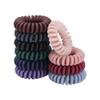 20 Pcs Colorful Hair Coils Spiral Telephone Hair Ties Coil Spiral Hair Ties No Crease Hair Ties Phone Cord Hair Ties Ponytail Holder Elastic Coil Hair Ties view 4