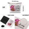 G2TUP Line Dance Lover Gift Line Dance Is My Cardio Makeup Bag Western Country Music Dancing Dancer Cosmetic Bag Country Music Lover Gift Zipper Travel Bag (Line Dance Is My Cardio White Bag) view 3