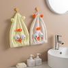CharmingElf Cartoon Cute Chicken Coral Velvet Dry Hair Cap Water Absorption Speed Dual-Purpose Dry Hair Towel Female Thickened Princess Cap Cutechickenricewhite view 2