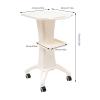 Beauty Instrument Cart Salon Trolley Stand Salon Roller Trolley Cart with Lockable Wheels Max Load 110lbs view 2