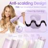 NOVUS Curling Iron Hair Crimper Waver - 1.25 Inch Anti-Scald Waves Curling Wand, Ionic Deep Waver Hair Curler Tool with Ceramic 2 Barrel for All Hair Types, Auto Shutdown Protection view 4