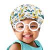Babrukda Kids Hair Cover Dinosaur Novelty Printed Satin Bonnet Satin Sleep Cap Adjustable Elastic Band Beanie Hat for Night Sleeping Festival Holiday Headwear for Girls Boys Toddler Children Baby view 2