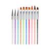 LALAFINA 10pcs Nail Art Pens Nail Painting and Drawing Manicure Accessories for Home and Salon Fine Detail Brush Bristle view 1