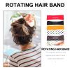 FOMIYES 6pcs Swivel Headband Girls Hair Curler Girl Hair Headwear Reusable Bun Hair Bun Tool Donut Bun Maker Cloth Hair Clip Bun Helper Hair Bun Maker Wrinkle Fabric Accessories Woman view 4