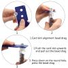Essential Oil Roller Bottle EVA Carrying Travel Case and 10pcs Essential Oil Gemstone Roller Ball Bottles Frosted Glass Inside 10ml Healing Crystal Chips Feng Shui Roller (Fluorite) view 2