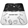 MLIANCEN Custom Barber Cape Hairdresser Cape, Add Your Photo Text or Logo Personalized Black White Barbershop Tools Salon Cape for Men, Customized Hair Cutting Cape for Home Salon Barbershop view 4