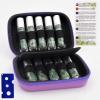 Essential Oil Roller Bottle EVA Carrying Travel Case and 10pcs Essential Oil Gemstone Roller Ball Bottles Frosted Glass Inside 10ml Healing Crystal Chips Feng Shui Roller (Green aventurine) view 3