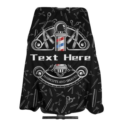 Custom Barber Cape Hairdresser Cape, Add Your Photo Text or Logo Personalized Barbershop Salon Haircut Cape for Men, Customized Hair Cutting Cape for Home Salon Barbershop