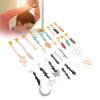 40 Pieces Hair Beads Dreadlocks, Hair Coil Braid Hair Rings, Jewelry Multiple Style Hair Pendants Crystal Lock Hair Jewelry view 4
