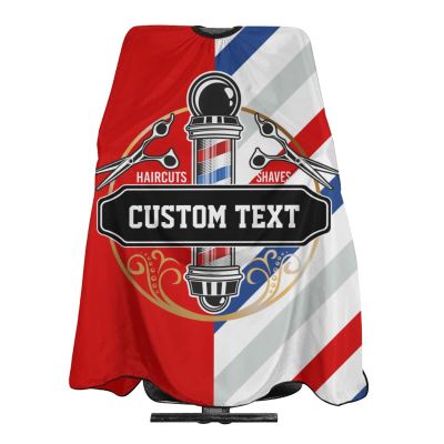 Custom Barber Cape Hairdresser Cape, Add Your Photo Text or Logo Personalized Barber Salon Cape for Men, Customized Hair Cutting Cape for Home Salon Barbershop