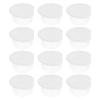 KALLORY Lip Brush Covers Silicone Brush Covers Makeup Brush Anti Lost Cover Cosmetic Brush Guards Protectors for Makeup, White 12Pcs view 1