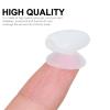 KALLORY Lip Brush Covers Silicone Brush Covers Makeup Brush Anti Lost Cover Cosmetic Brush Guards Protectors for Makeup, White 12Pcs view 2