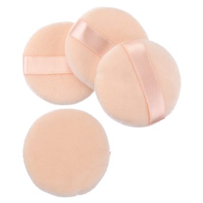 KALLORY 4pcs Loose Powder Puff Cosmetic Sponge for Foundation Non-fluorescent Soft Applicator for Even Makeup Application for Home Salon and Travel Use