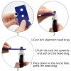 Fengshuibringluck Essential Oil Roller Bottle EVA Carrying Travel Case and 10pcs Essential Oil Gemstone Roller Ball Bottles Frosted Glass Inside 10ml Healing Crystal Chips Feng Shui Roller (Obsidian) view 2