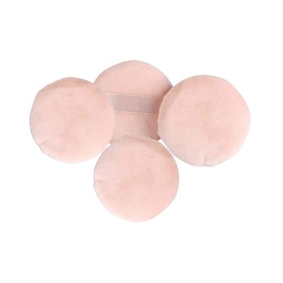 KALLORY 4pcs Round Powder Puff Sponge for Loose Powder Makeup Non-fluorescent Cosmetic Applicator Gentle Skin for Smooth Foundation Application and Even Coverage