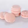 KALLORY 4pcs Round Powder Puff Sponge for Loose Powder Makeup Non-fluorescent Cosmetic Applicator Gentle Skin for Smooth Foundation Application and Even Coverage view 2