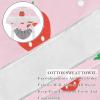 2 Pack Red Strawberry Patterns Adjustable Working Cap with Button,Women Working Hat Sweatband,Ponytail Pouch Tie Back Hats view 2
