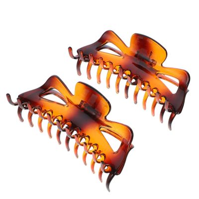 2pcs Hair Catch Shark Clip Hair Claw Jaw Bath Claw Clip Clamp Makeup Bath Shower Clamp Large Barrette