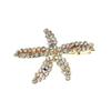 3 Pcs Dragonfly Starfish Hair Clips Bridal Pearl Hair Pins Gold Tone Alligator Hair Clips Wedding Hair Barrette Jewel Hair Pin view 1