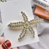 3 Pcs Dragonfly Starfish Hair Clips Bridal Pearl Hair Pins Gold Tone Alligator Hair Clips Wedding Hair Barrette Jewel Hair Pin view 2