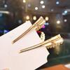 3 Pcs Dragonfly Starfish Hair Clips Bridal Pearl Hair Pins Gold Tone Alligator Hair Clips Wedding Hair Barrette Jewel Hair Pin view 3