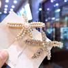 3 Pcs Dragonfly Starfish Hair Clips Bridal Pearl Hair Pins Gold Tone Alligator Hair Clips Wedding Hair Barrette Jewel Hair Pin view 4
