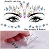 SIQUK 20 Sets Face Jewels Mermaid Face Gems Rave Face Jewel Rhinestones Face Crystal Face Stickers Jewels Gems Eye Jewels for Festival Rave Carnival Party view 3