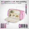BAGMIND Travel Case Compatible for Dyson Airwrap Complete Styler & Attachments, Anti-scratch Carrying Case Bag with Hanging Hook for Hair Dryer Curler Accessories, Pink view 3