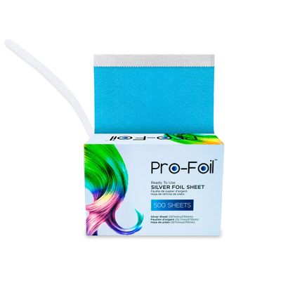 Just Home Blue Hair Highlighting Pop Up Foils 500 Sheets, Pre  Cut for Bleaching, Coloring, Lightening, Styling, In-Built Dispenser for Professionals, Salons, Personal Use