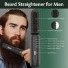 Beard Straightener for Men, Portable Cordless Heated Hair & Beard Straightening Brush with Anti-Scald & Ionic Technology, 3 Temperature Setting Comb for Home Travel view 4