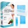 Gleebee Wax Strips 60 counts, Waxing Strips, for Hair Removal, kit including 40 Body trips and 20 Facial Removal Face, Arms, Legs, Underarms, Bikini, Bikini Women, Piece Assortment, 1 view 1