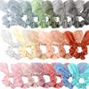ACO-UINT 20 Pack Hair Scrunchies for Girls and Women, Satin Scrunchies for Thick Hair with Bow, Bunny Ear Scrunchies, Summer Hair Accessories, 20 Solid Color Options view 1