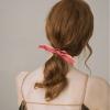ACO-UINT 20 Pack Hair Scrunchies for Girls and Women, Satin Scrunchies for Thick Hair with Bow, Bunny Ear Scrunchies, Summer Hair Accessories, 20 Solid Color Options view 3