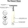 Jag Shaving Safety Razor Set - Double Edge Safety Razor Blades - Leather Case - for Safety Razor - for Men and Women - Travel Slicer - White Colour view 3
