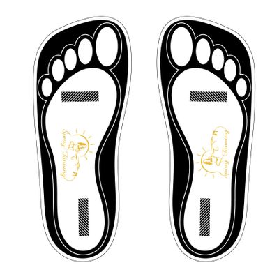 120 Pairs(240 Feets) Disposable Black Tanning Feet Pads Sunless Airbrush Spray Tent Protect Foot Shaped Spray Tan Sandals