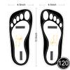 120 Pairs(240 Feets) Disposable Black Tanning Feet Pads Sunless Airbrush Spray Tent Protect Foot Shaped Spray Tan Sandals view 2