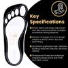 120 Pairs(240 Feets) Disposable Black Tanning Feet Pads Sunless Airbrush Spray Tent Protect Foot Shaped Spray Tan Sandals view 4