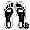 60 Pairs(120 Feets) Disposable Black Tanning Feet Pads Sunless Airbrush Spray Tent Protect Foot Shaped Spray Tan Sandals view 2