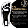 60 Pairs(120 Feets) Disposable Black Tanning Feet Pads Sunless Airbrush Spray Tent Protect Foot Shaped Spray Tan Sandals view 4