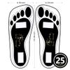 HeeStar 25Pairs(50Feets) Disposable Stick Spray Tanning Feet Pads, Black, Flexible & Easy to Apply, Perfect for Preventing Spray Tan Solution, Ideal for Salons and Spas or Home view 2