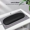 MERTERFLY Nail Arm Rest Pillow and Mat Luxury Salon Manicure Armrest Cushion Nail Art Hand Holder Manicure Hand Rest Cushion Pad Tool for Nail Tech Manicurist (With Mat, Black) view 4