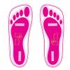 60 Pairs(120 Feets) Disposable Pink Tanning Feet Pads Sunless Airbrush Spray Tent Protect Foot Shaped Spray Tan Sandals view 1