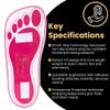 60 Pairs(120 Feets) Disposable Pink Tanning Feet Pads Sunless Airbrush Spray Tent Protect Foot Shaped Spray Tan Sandals view 4