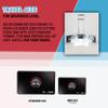 The 360 Mirror - 3 Way Mirror for Self Hair Cutting - Adjutable Trifold Barber Mirro to Cut Your Own Hair - Tri Fold Self Haircut System - Three Sided Mirro for Haircuts (Black - Mini LED version) view 3